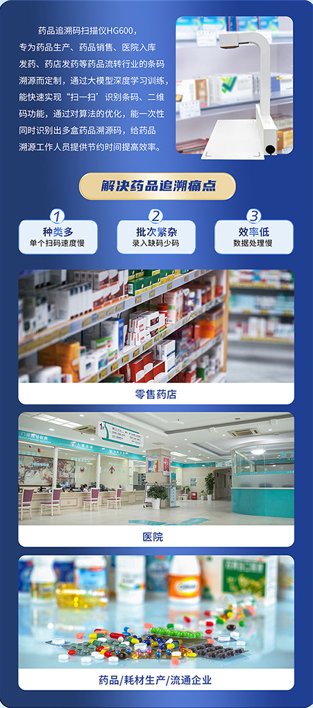药品追溯码高拍仪案例：HG600助力医院药房药品全链条精准追溯